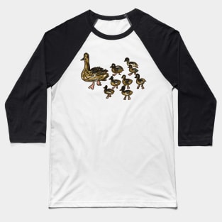 Mother duck Baseball T-Shirt